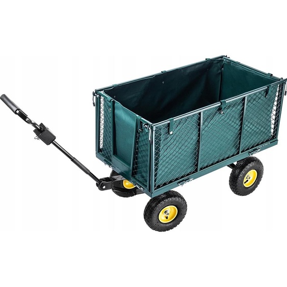 KADAX Chariot de jardin en filet, 97x47x40cm Chariot de jardin en métal peint par poudrage