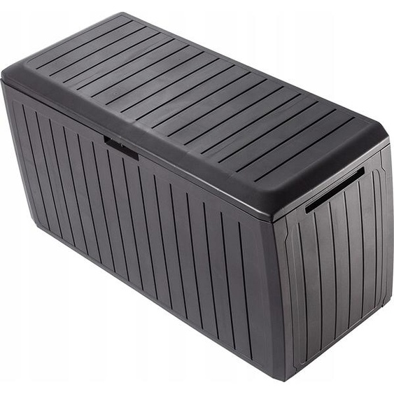 KADAX coffre de jardin Amfisa, coffre de rangement en plastique, coffre de jardin, coffre de jardin, brun foncé, 290L, 116 cm
