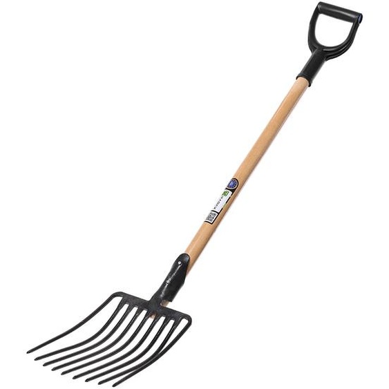 KADAX Fourchettes Vialle, Fourchette en métal avec 9 dents, 131 cm, Noir
