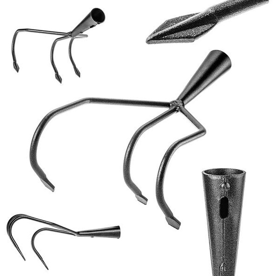 KADAX Garden Claws râteau de jardin en acier à 3 dents-conditionneur daération