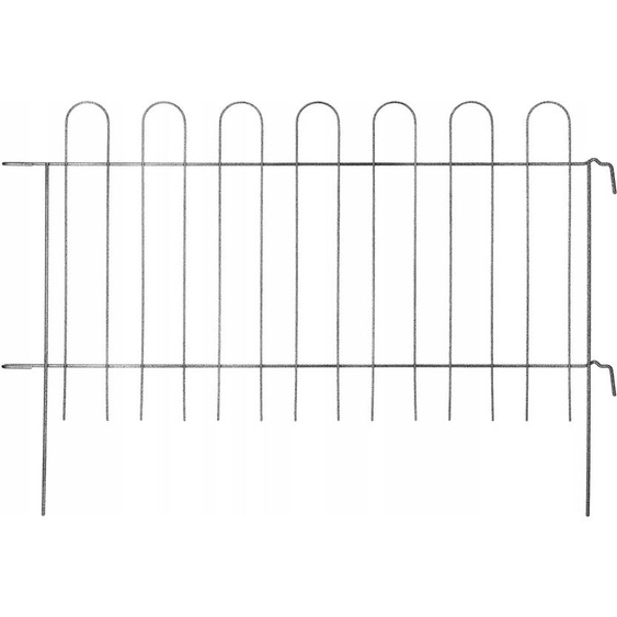 KADAX Grille de jardin Cassis, Grille en barre dacier, Clôture de jardin revêtue par poudre, Clôture pour jardin, 70 cm