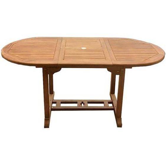 KAJANG - table salon de jardin extensible 4-6 places en teck