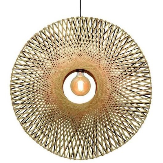 KALIMANTAN-Suspension Bambou Verticale Ø87cm Naturel et Noir Good & Mojo