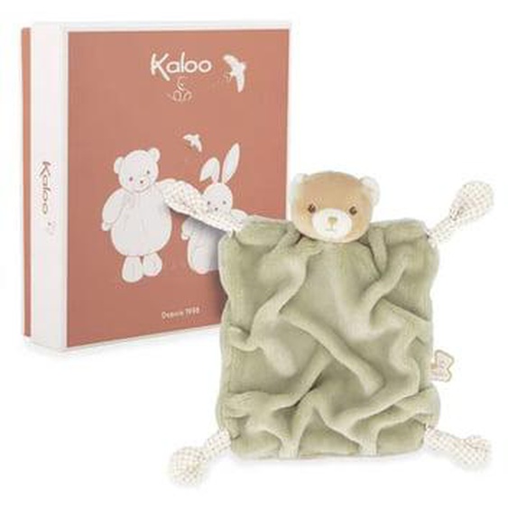 Kaloo - Doudou chiffon Ours Vert