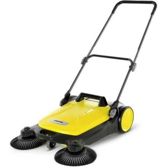 Karcher - Balayeuse mécanique s 4 Twin, 2 brosses latérales, largeur de travail 680 mm, réservoir 20l, pliable pour le rangement