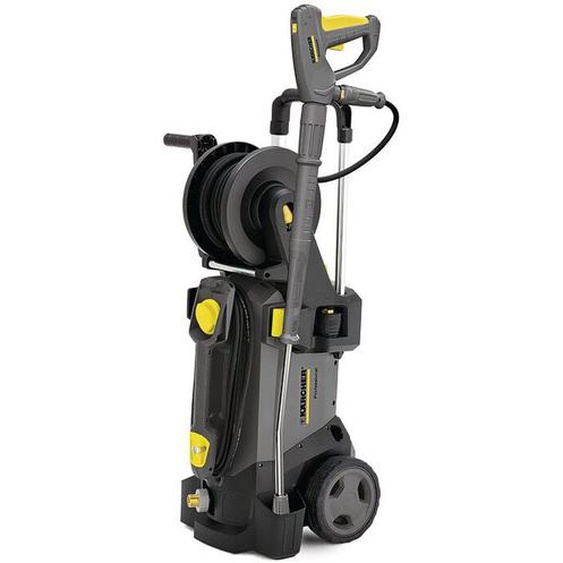 Hd 5/17 cx Plus Nettoyeur haute pression Professionnel, poignée pistolet EasyForce, culasse en laiton, enrouleur avec flexible 15m, 200 bars, 3000 w