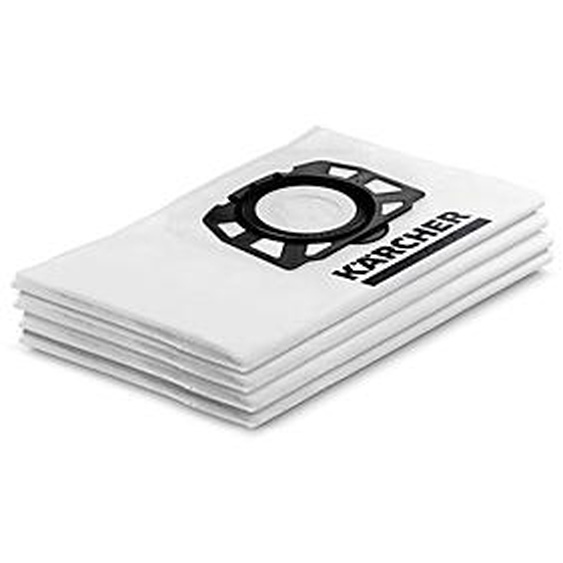 Kärcher Sacs filtre toison pour aspirateur WD2 et WD3 - Lot de 4