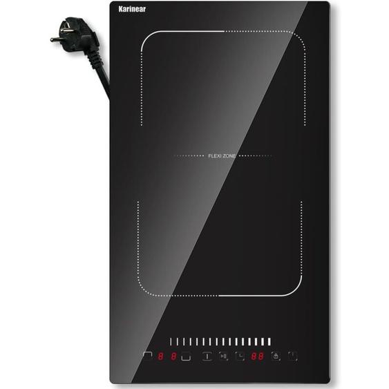 Plaque à Induction avec Zone Flexible, Plaque de Cuisson Induction Encastrable, Table de Cuisson Electrique avec Commande Tactile, Minuteur, avec