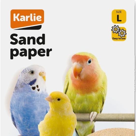 Karlie Papier de verre soin du bec oiseau papier beige 28 x 46 cm