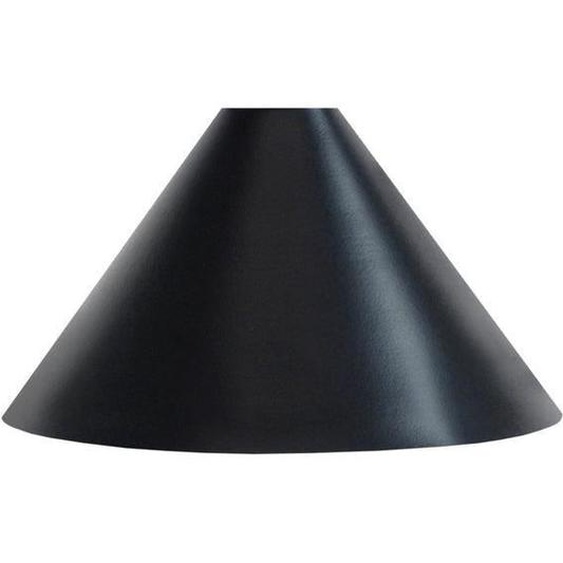 KARRI-Abat-jour conique métal  cone noir 1 ampoule E27 Style: pop color D24xH14cm
