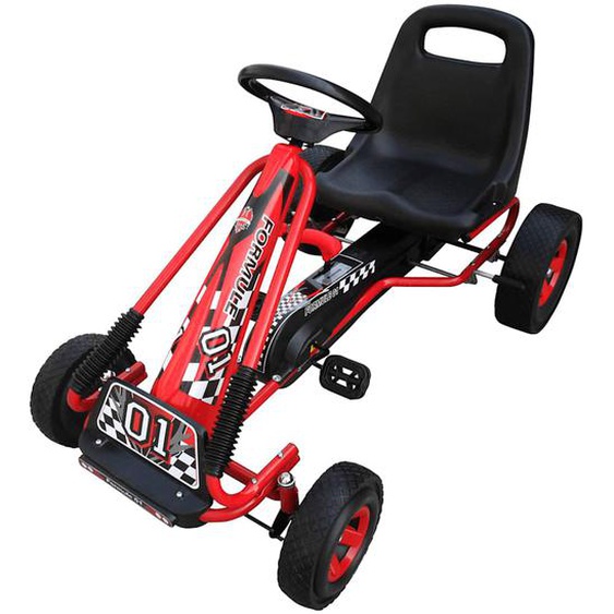 Kart à pédales pour enfants Rouge