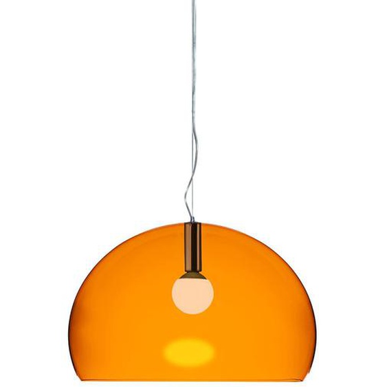 Kartell Lampe À Suspension Big Fl/Y Fly (Orange - Pmma Transparent)