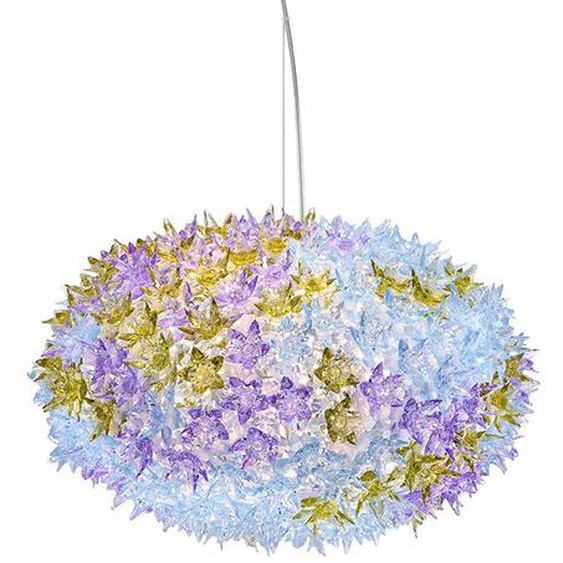 Kartell Lampe À Suspension Bloom New (Lavande Ø 53 Cm - Technopolymère Thermoplastique Transparent)
