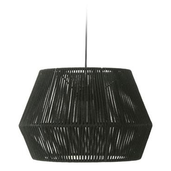 Kave Home - Abat-jour pour suspension Cantia en coton finition noire Ã˜ 36,5 cm