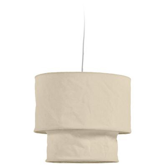 Kave Home - Abat-jour pour suspension Mariela en lin finition beige Ã˜ 40 cm