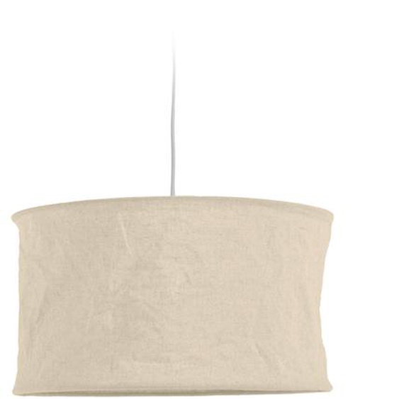 Kave Home - Abat-jour pour suspension Mariela en lin finition beige Ã˜ 50 cm