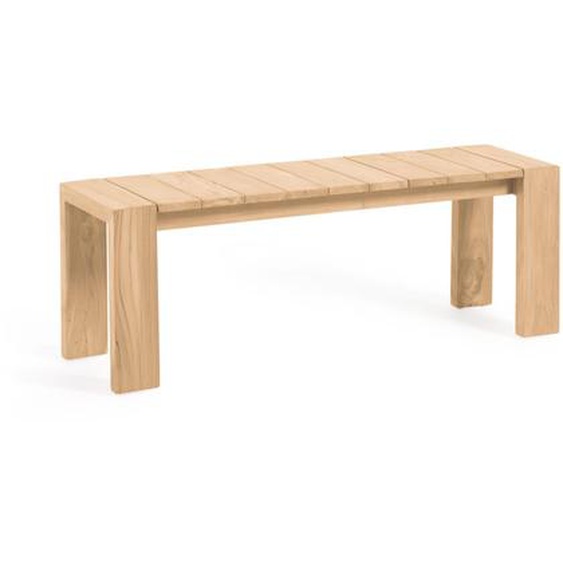 Kave Home - Banc de jardin Victoire en bois de teck massif 135 cm