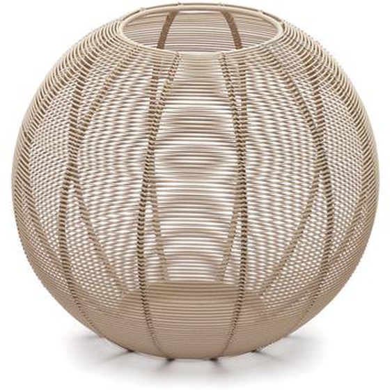 Kave Home - Bougeoir rond Amer en métal beige