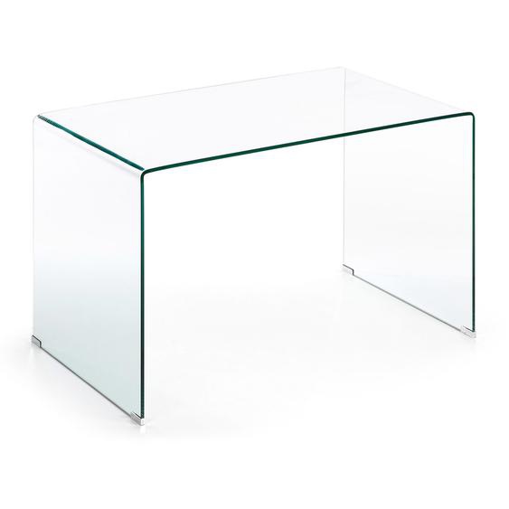 Kave Home - Bureau Burano en verre 125 x 70 cm