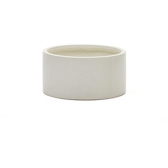 Kave Home - Cache-pot Aiguablava en ciment blanc Ø 62 cm