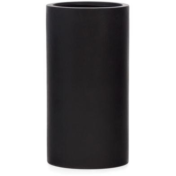 Kave Home - Cache-pot Aiguablava en ciment noir Ø 42 cm