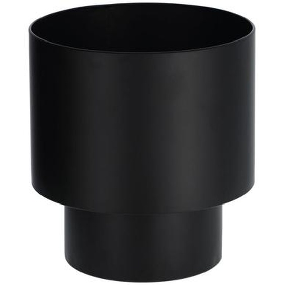 Kave Home - Cache-pot rond Mash métal noir Ø 28 cm