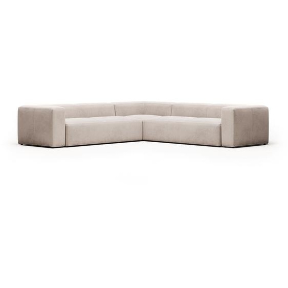 Kave Home - Canapé d’angle Blok 6 places beige 320 x 320 cm