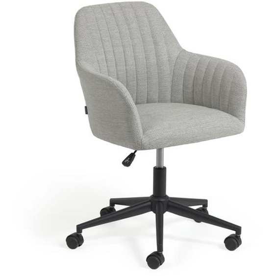 Kave Home - Chaise de bureau Madina gris clair