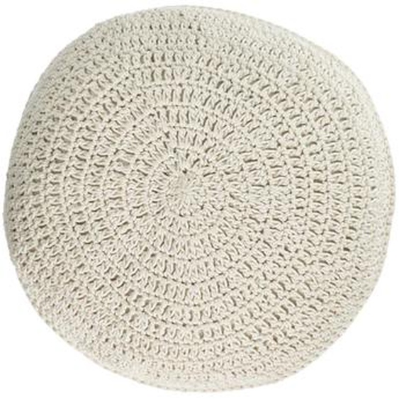 Kave Home - Coussin rond Fara en coton blanc Ø 40 cm