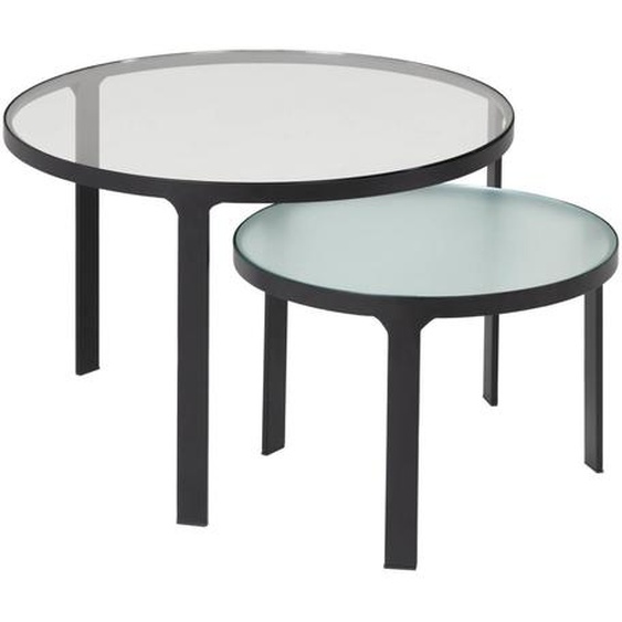 Kave Home - Ensemble Oni de 2 tables d’appoint Ø 70 cm / Ø 50 cm
