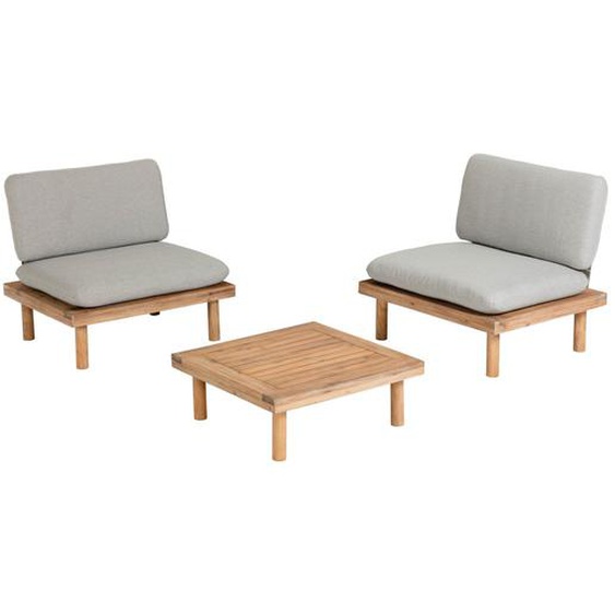 Kave Home - Ensemble Viridis de 2 fauteuils et 1 table FSC 100%
