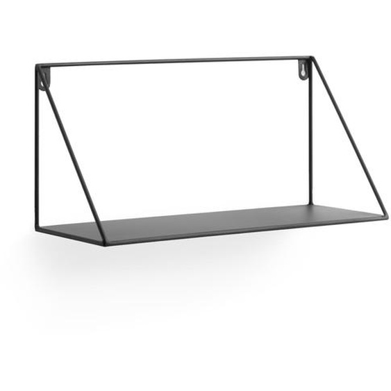 Kave Home - Étagère Teg triangle en acier avec finition noire 40 x 20 cm