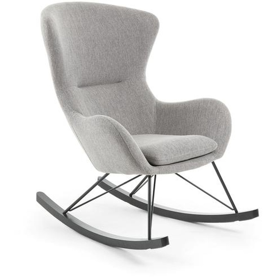 Kave Home - Fauteuil à bascule Vania gris