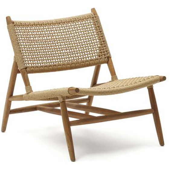 Kave Home - Fauteuil Codolar en bois de teck massif