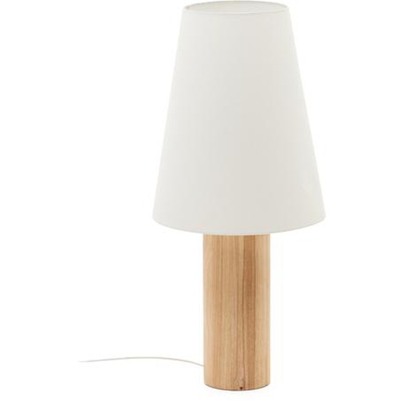 Kave Home - Lampadaire Marga en bois massif avec finition naturelle