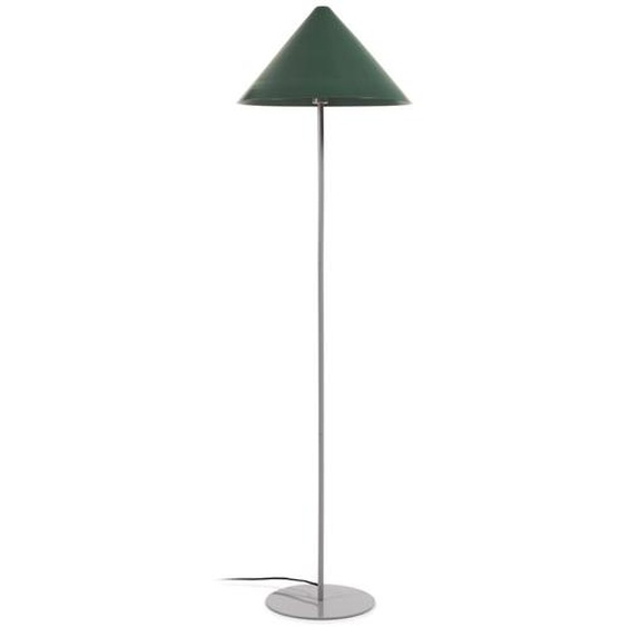 Kave Home - Lampadaire Valentine en métal peint en vert et beige adaptateur UK