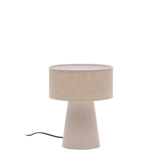 Kave Home - Lampe de table Algaida en tissu gris
