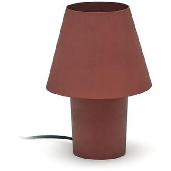 Kave Home - Lampe de table Canapost en métal peint terracotta