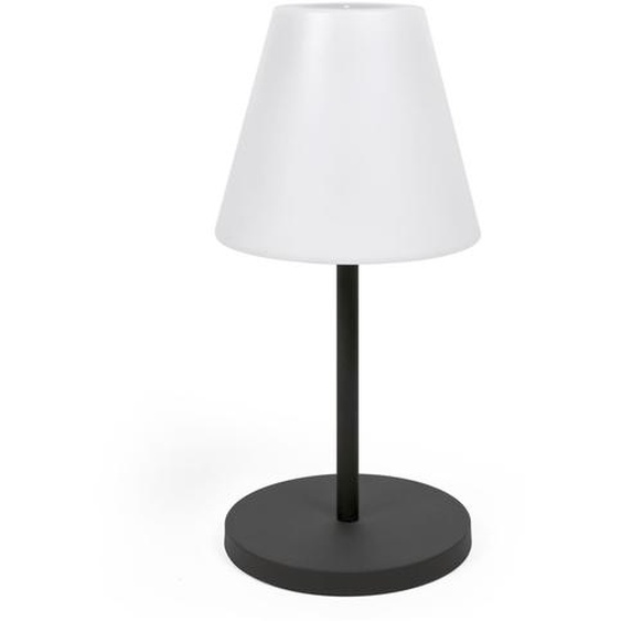 Kave Home - Lampe de table dextérieur Amaray en acier avec finition noire