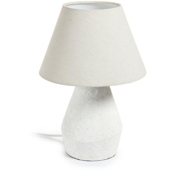 Kave Home - Lampe de table Noara de magnÃ©sium finition blanche