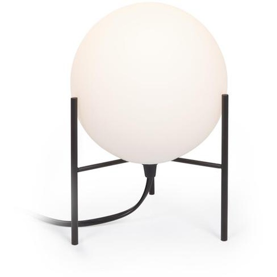 Kave Home - Lampe de table Seine en acier finition noire