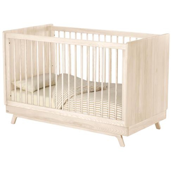 Berceau bébé lit bébé avec Tiroir 120x60cm blanc mat barreaux amovibles Ala
