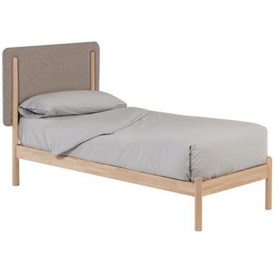 Kave Home - Lit Shayndel en bois massif dhévéa pour matelas de 90 x 190 cm