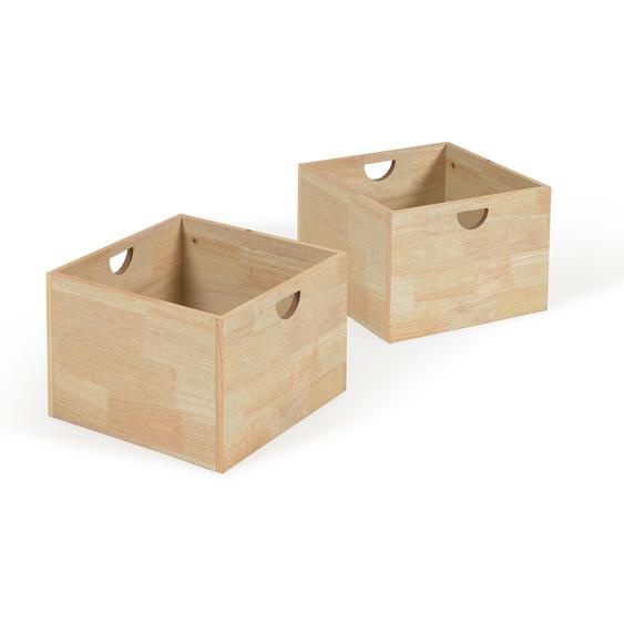 Kave Home - Lot de 2 tiroirs Nunila pour meuble de rangement en bois de pin FSC MIX Credit