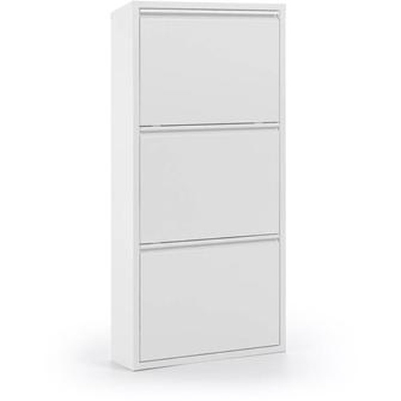 Kave Home - Meuble chaussures Ode 50 x 103 cm 3 portes blanc