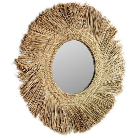Kave Home - Miroir Rumer en fibres naturelles Ø 72 cm