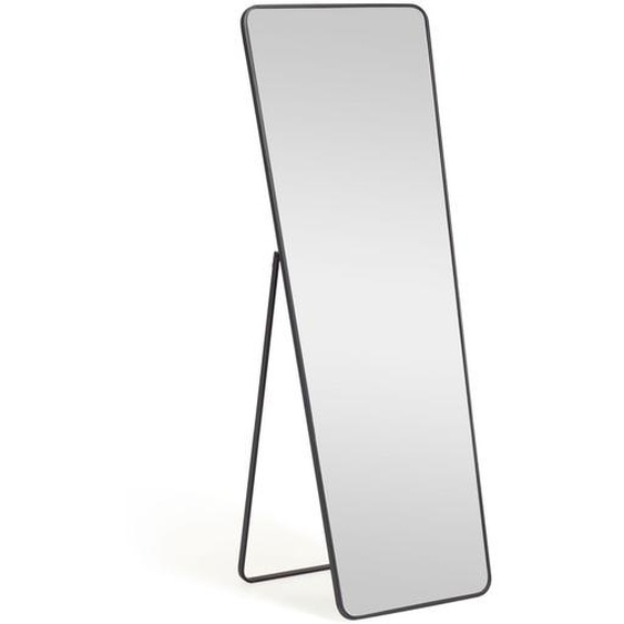 Kave Home - Miroir sur pied Nyah métal noir 63,5 x 165 cm