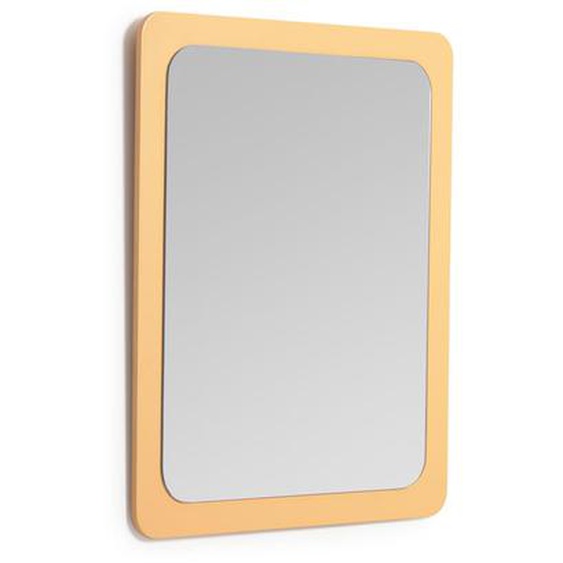 Kave Home - Miroir Velma en MDF jaune moutarde 47 x 57 cm