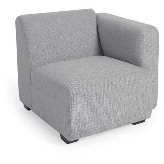 Kave Home - Module avec accoudoir droite Legara gris 80 cm