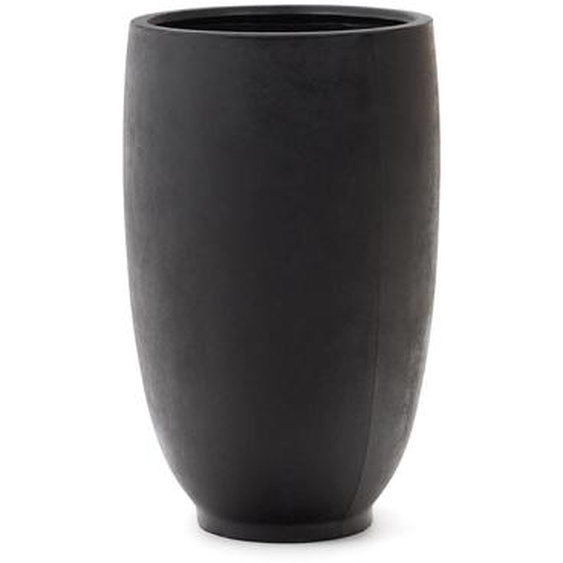 Kave Home - Pot de fleurs Aiguablava en ciment noir Ø 75 cm